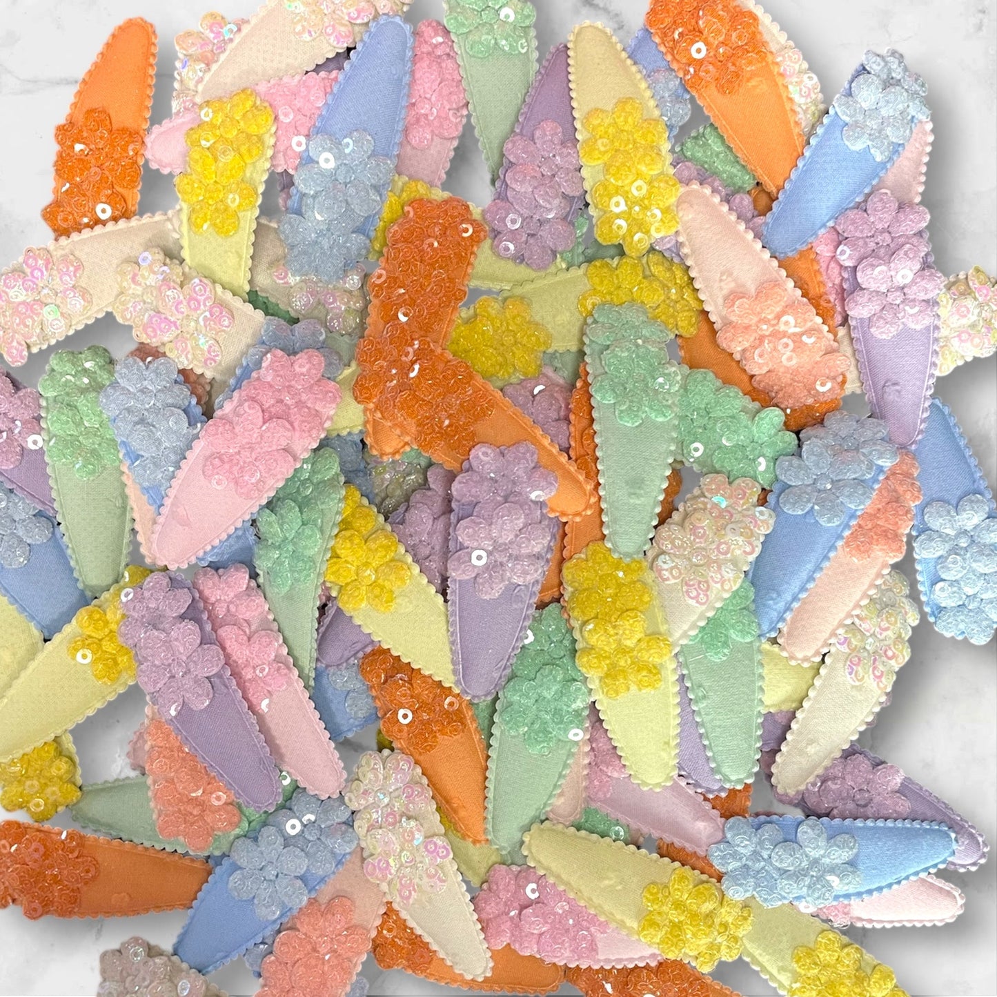 Sparkling Bloom Snap Clips