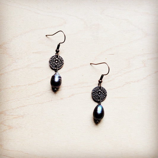 **Genuine Freshwater Gray Pearl Collar Necklace 260f