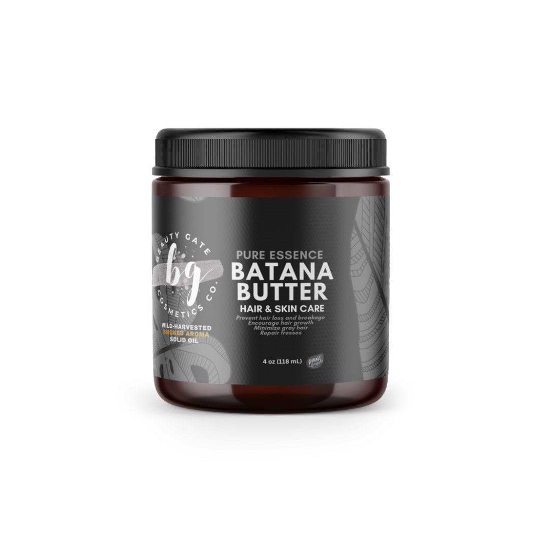 Beauty Gate Cosmetics Pure Essence Batana Butter - Dark Brown Solid Batana Oil.