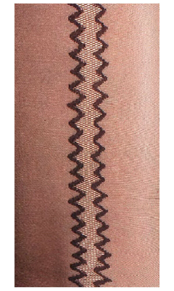 Conte Bliss 20 Den - Fantasy Women's Pantyhose with Zig-Zag Pattern on both sides (15С-50СП)