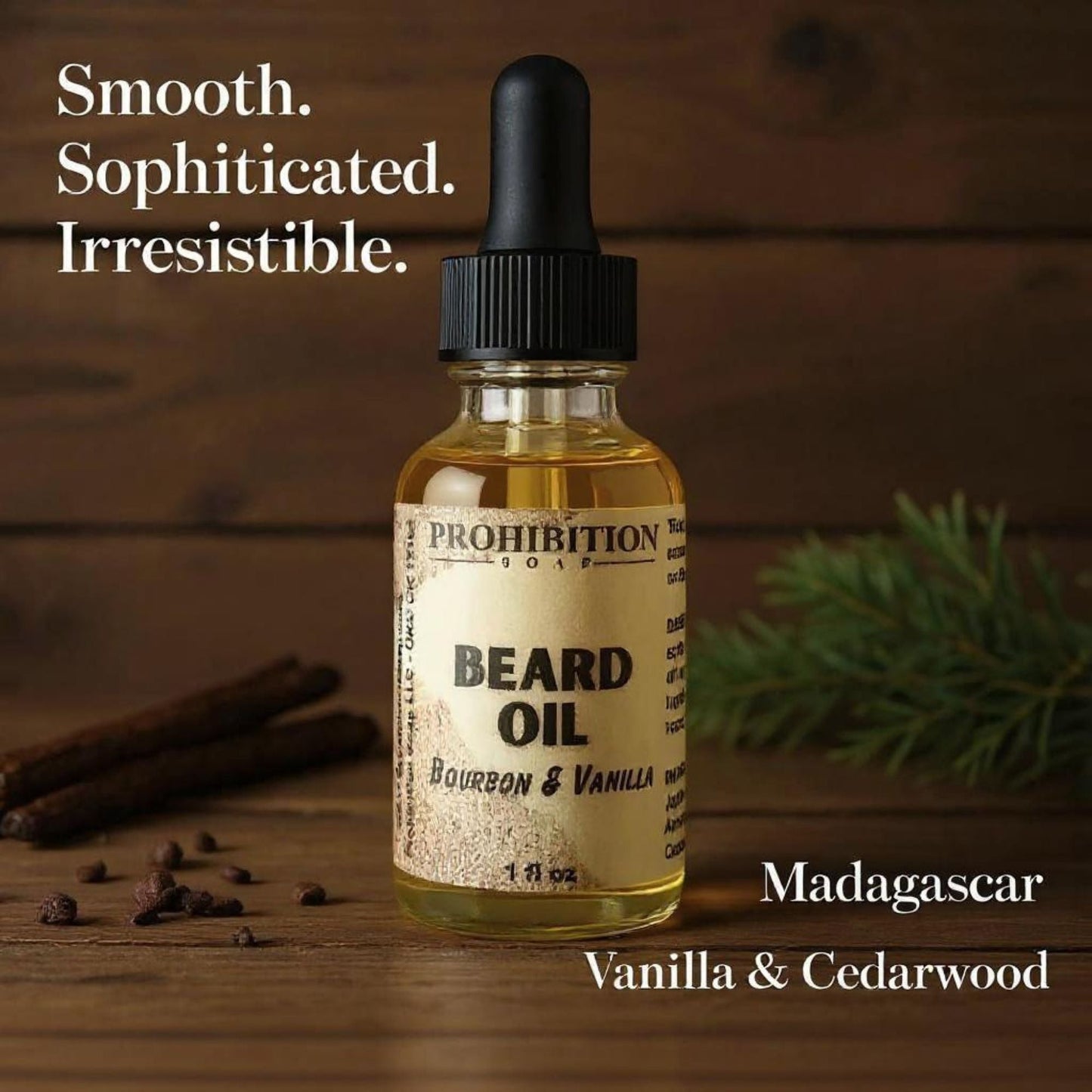 Bourbon & Vanilla Beard Oil