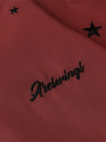 Men's Star Zip Up Hooded Jacket