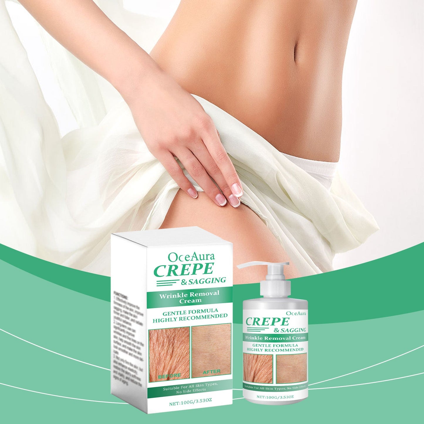 OceAura Firming Body Care Cream, Elastic Skin Firming, Hydrating And Moisturizing Body Nourishing Care