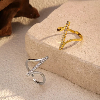 Irregular Rhinestone Ring