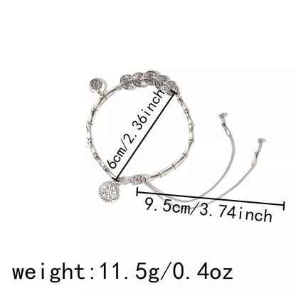 Silver Chain Adjustable Heart Charm Bracelet