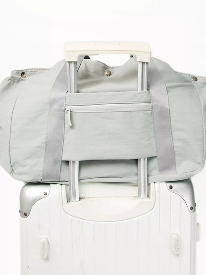 Sporty Duffel Bag with Integrated Racket Holder