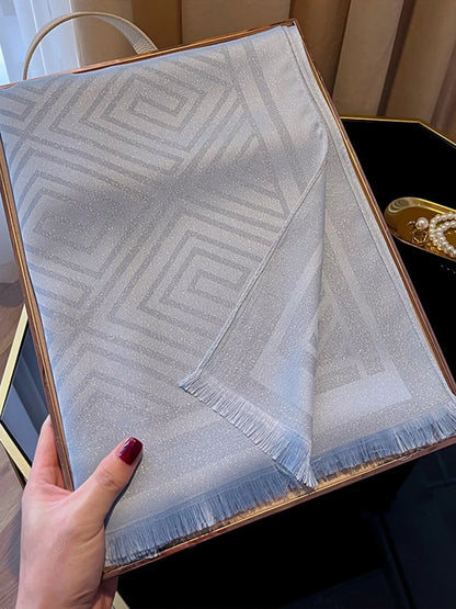 Raw Hem Lightweight Scarf