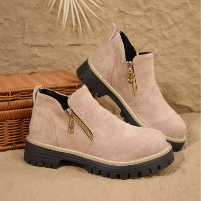 Round Toe Platform Boots