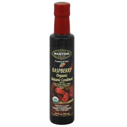 Mantova Balsamic Vinegar Raspberry - 8.5 Fl. Oz. (Pack of 6)