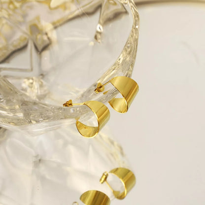 18K Gold-Plated Stud Earrings