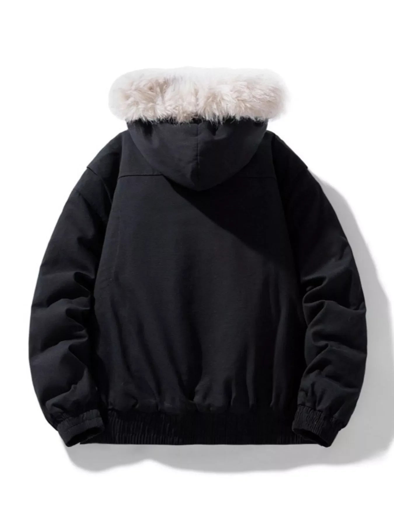 Men's Plus Size Zip Up Hooded Winter Coat