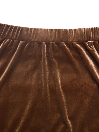 Velvet Tiered Midi Skirt