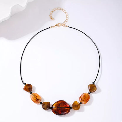 Acrylic Beaded Statement Necklace