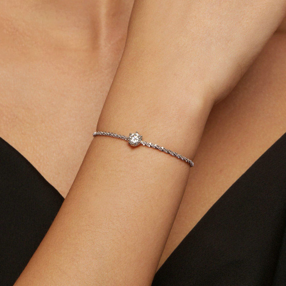 925 Sterling Silver Zircon Bracelet