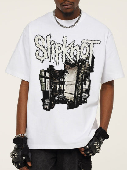 Men's Graphic Round Neck Short Sleeve T-Shirt