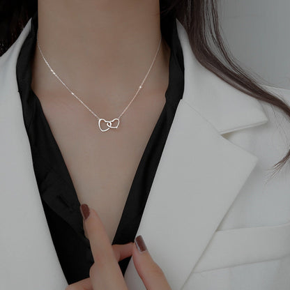 Interlocking Heart Pendant Necklace