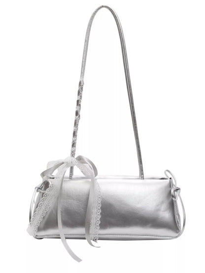 Lace Decor Shoulder Bag