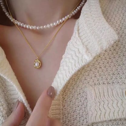 Pearl 925 Sterling Silver Necklace