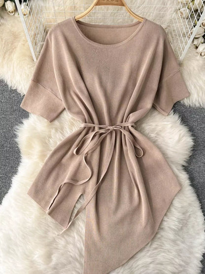 Short Sleeve Top and Wide Leg Pants Set