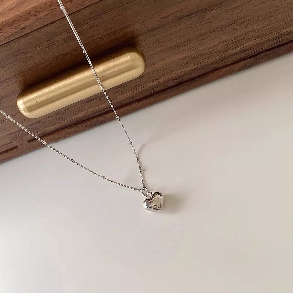 925 Sterling Silver Heart Necklace