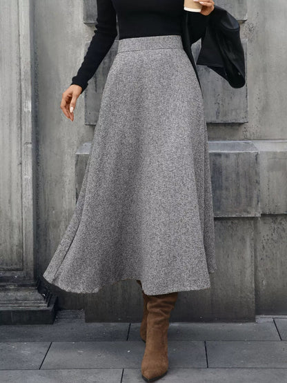 A-Line Midi Skirt