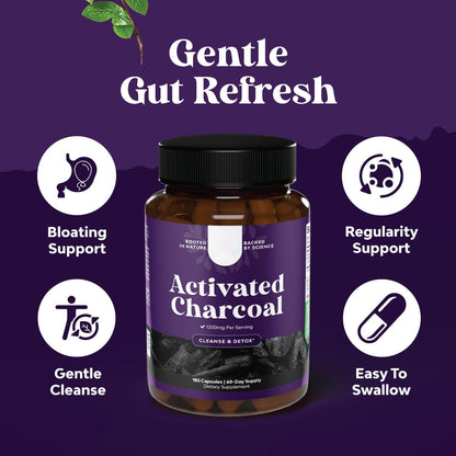 Hair Activated Carbon Intestinal Support Capsule