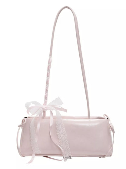 Lace Decor Shoulder Bag