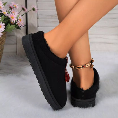 Round Toe Platform Slippers