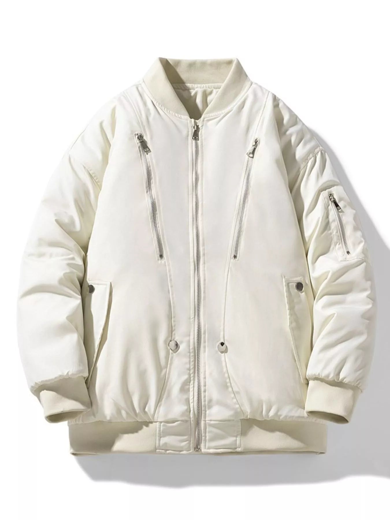 Men's Plus Size Casual Lightweight Padded Bomber Jacket