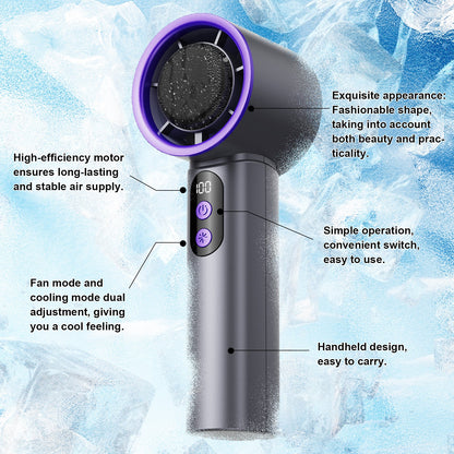 Ice Pack Handheld Fan Roland Gray 1pc