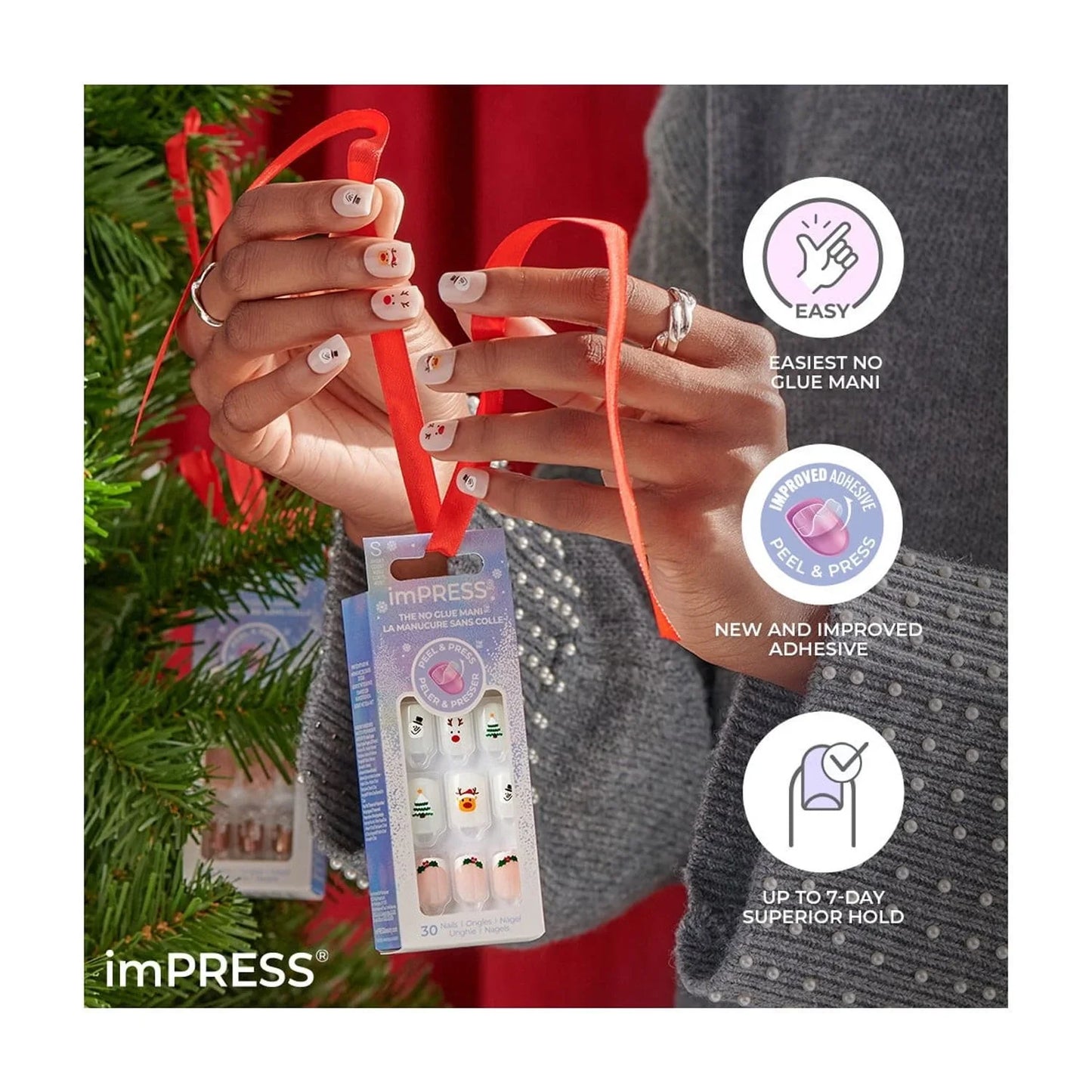 IMPRESS The No Glue Press-on Manicure