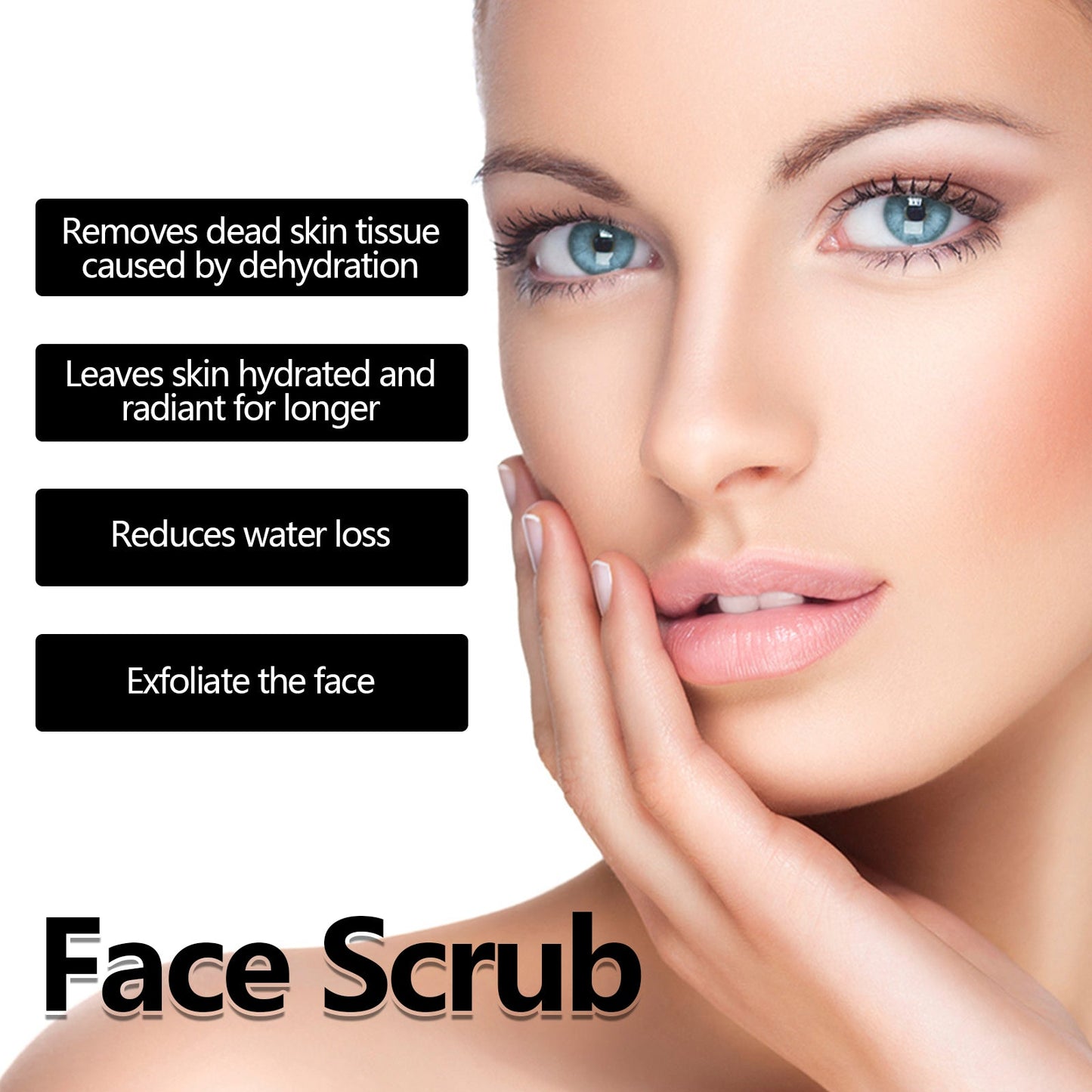 EELHOE Face Scrub, Soften Cutin Supple Skin Moist Water Embellish Burnish