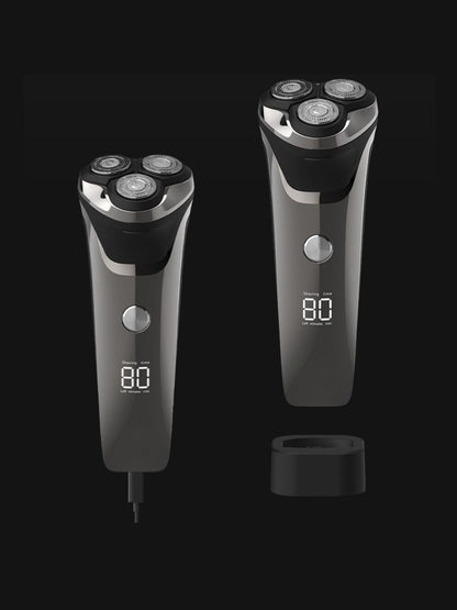 Electric Rotary Shaver with LED Display