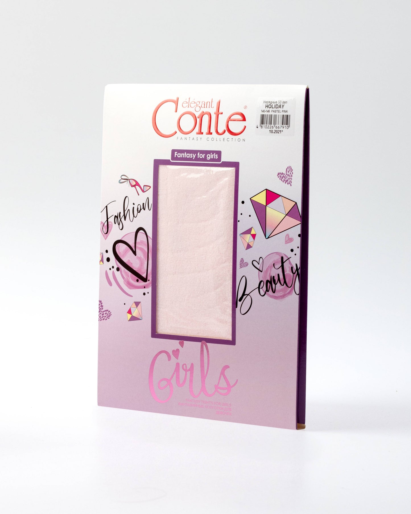 Conte Holiday 50 Den - Fantasy Elegant Tights For Girls with pearlescent lurex shine - 4yr. 6yr. 8yr. 10yr. (20С-201СП)