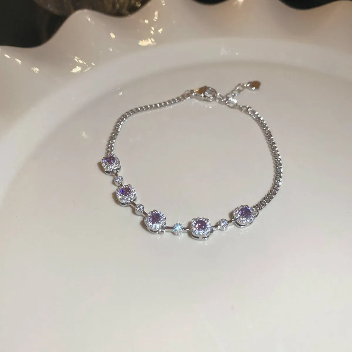 Copper Zircon Bracelet