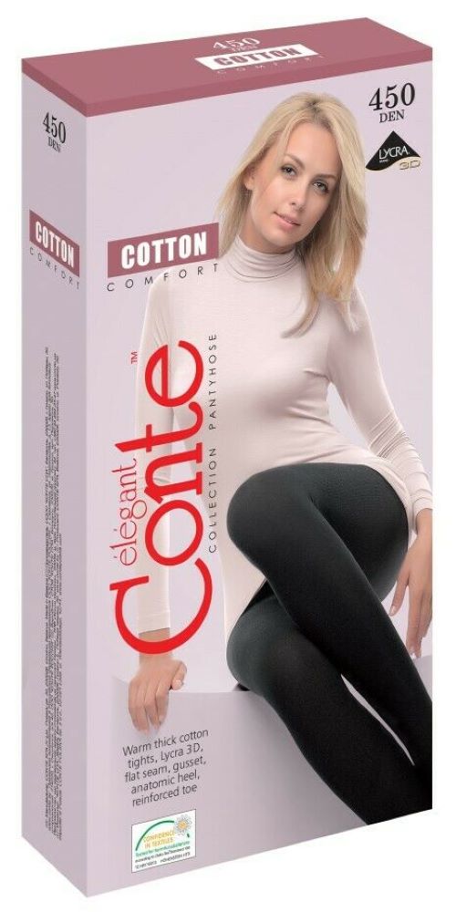 Conte Cotton 450 Den - Warm Opaque Women's Tights (7С-75СП)
