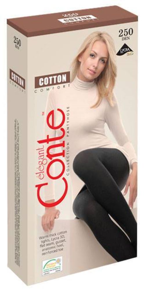 Conte Cotton 250 Den - Warm Opaque Women's Tights (6С-16СП)