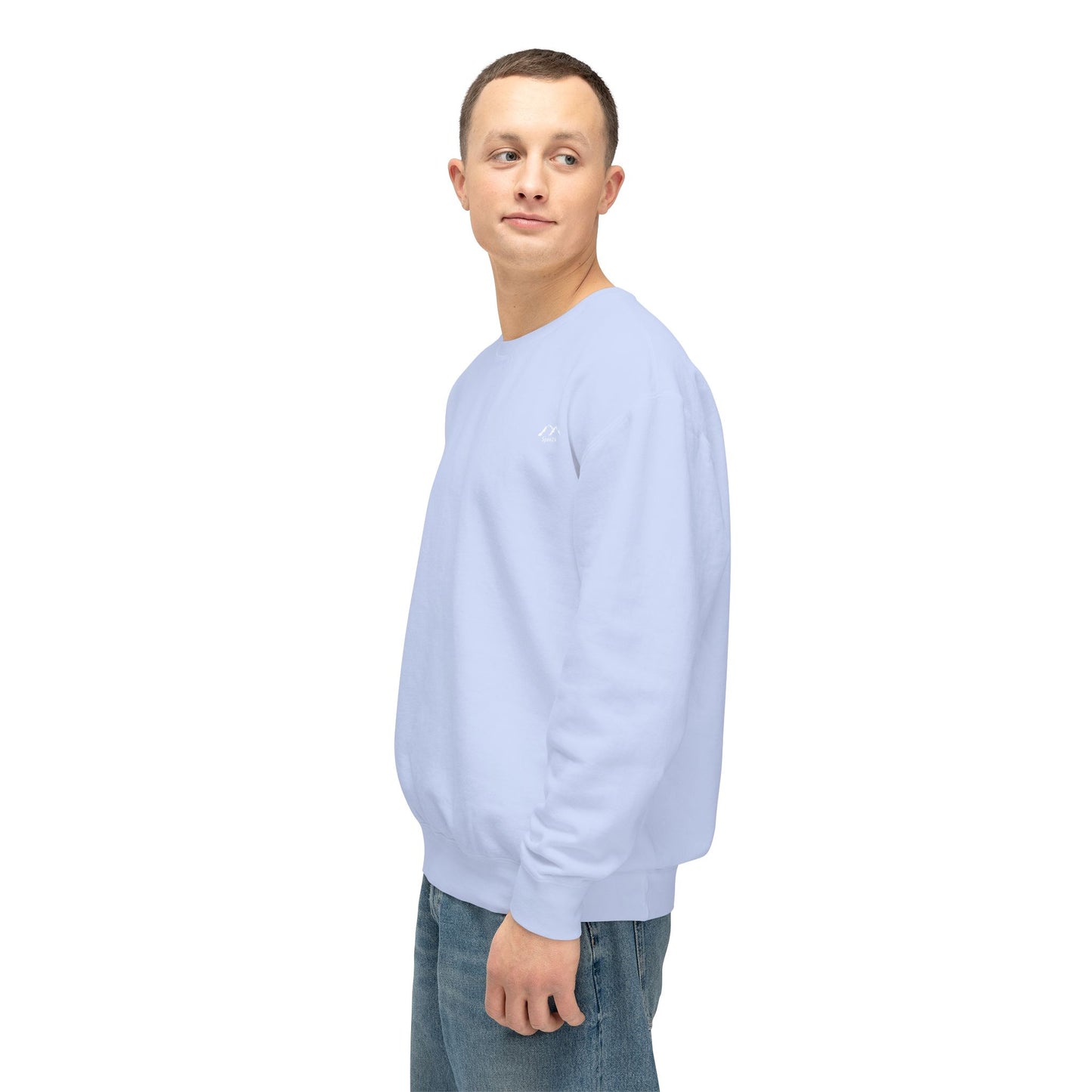 SW-106BLU-24  Unisex Lightweight Crewneck Hydrangea Color Sweatshirt