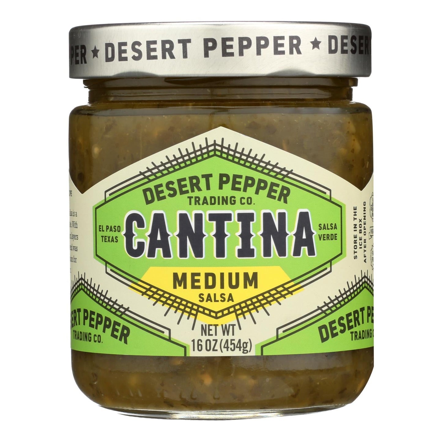 Desert Pepper Trading Salsa Cantina Medium Green 6-Pack 16 Oz Bottles