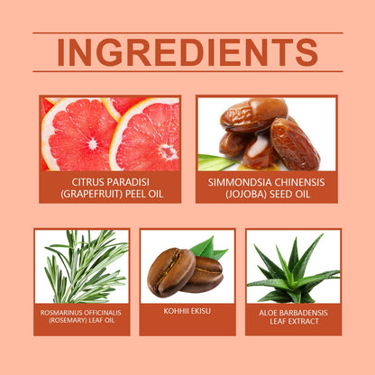 OUHOE Grapefruit Massage Essential Oil, Moisturizing Repair Moisturizing Body Skin Soothing Massage Skin Care Essential Oil