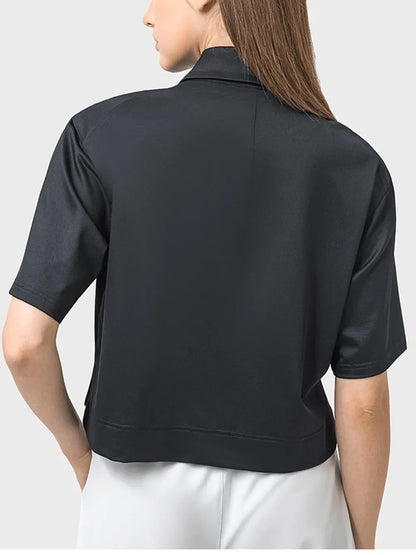 Millennia Half Button Short Sleeve Active T-Shirt
