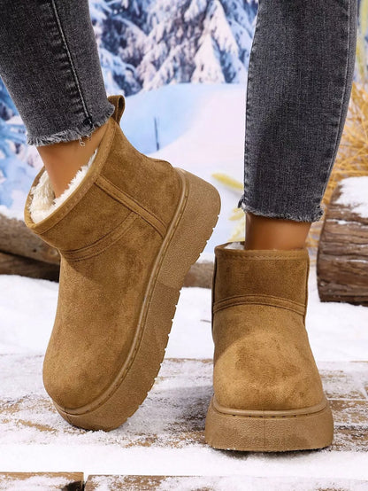 Round Toe Platform Boots