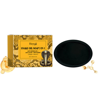 Hoygi Snake Oil Cleansing Soap Gently Cleanses Facial Skin Soft, Smooth And Refreshing Oil Control Skin Cleansing Soap