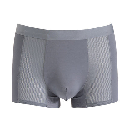 Seamless Nude Soft Mesh Stitching Men's Underwear