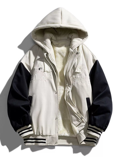 Men's Full Size Zip Up Hooded Jacket Plus Size