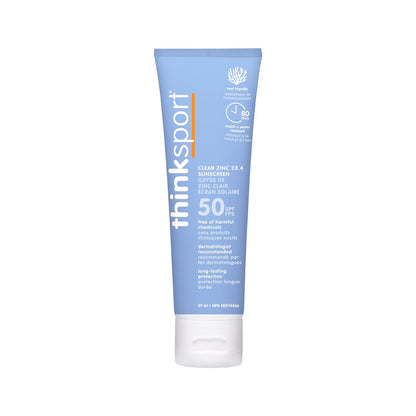 Thinksport Sunscreen Clear Zinc SPF 50 - 3 Fl. Oz.