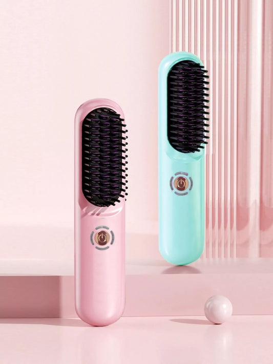 Portable Heated Hair Straightening Comb
