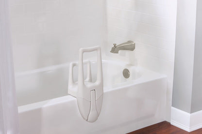 Moen Dual Tub Grip Locking Grab Bar - Adjustable Clamp, No Tools Install, 350 lbs Support