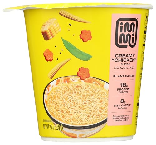 Immi - Creamy Chicken Ramen, 2 oz (Pack of 6) - Healthy Low Carb