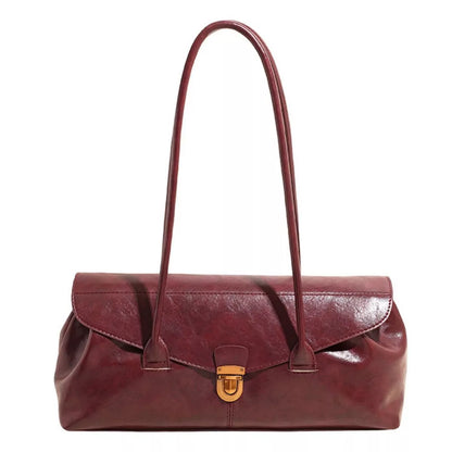 Vintage Style Leather Shoulder Bag